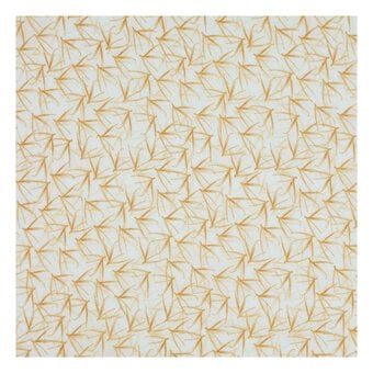 Tan Bamboo Crinkle Print Fabric by the Metre image number 2