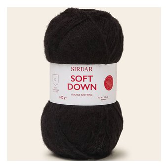 Sirdar Soft Black Soft Down DK 100g