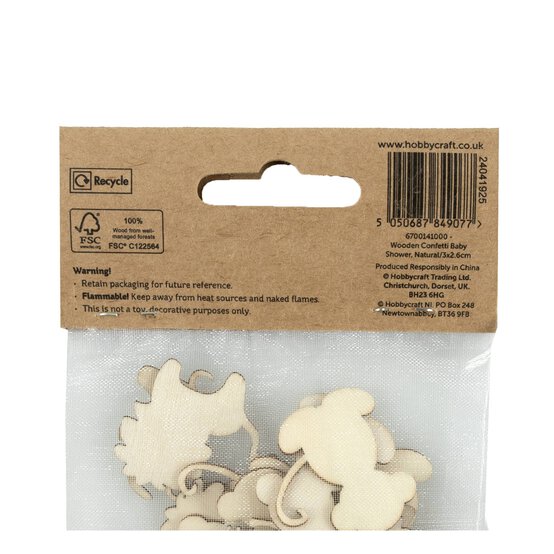 Wooden Safari Animal Confetti 24 Pieces image number 5