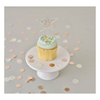 Clear Star Acrylic Cake Toppers 5cm x 9cm 5 Pack