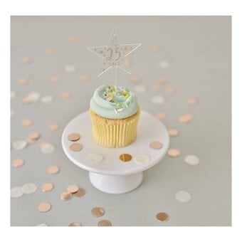 Clear Star Acrylic Cake Toppers 5cm x 9cm 5 Pack