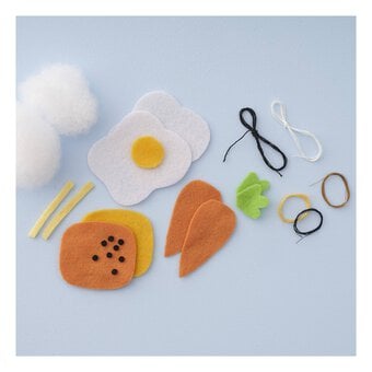 Make Your Own Felt Easter Food Decorations 3 Pack 