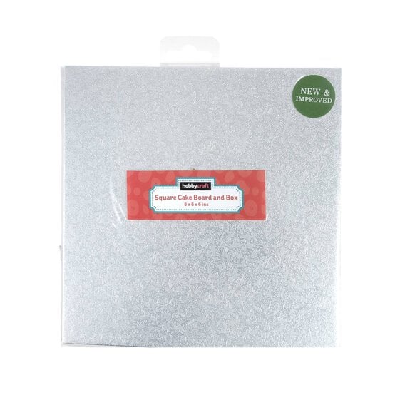 Square Cake Board and Box 8 Inches image number 5
