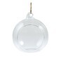 Round Flat Fillable Glass Bauble 8cm 3 Pack image number 5