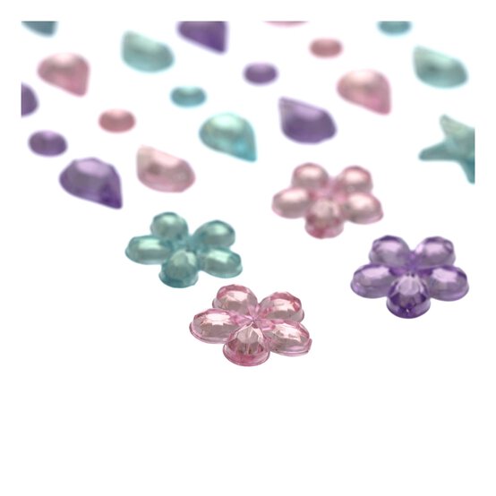 Pastel Shaped Gem Stickers 100 Pack image number 2
