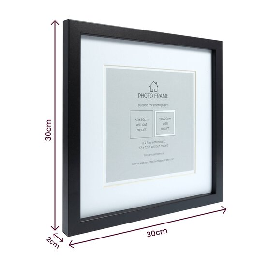 Black Photo Frame 30cm x 30cm image number 4