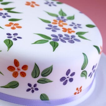 How to Bake a Painted Flower Cake