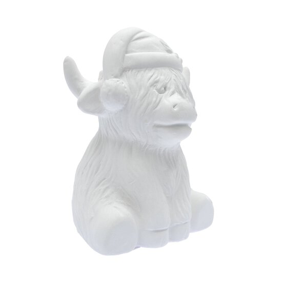 Ceramic Highland Cow 11cm image number 2