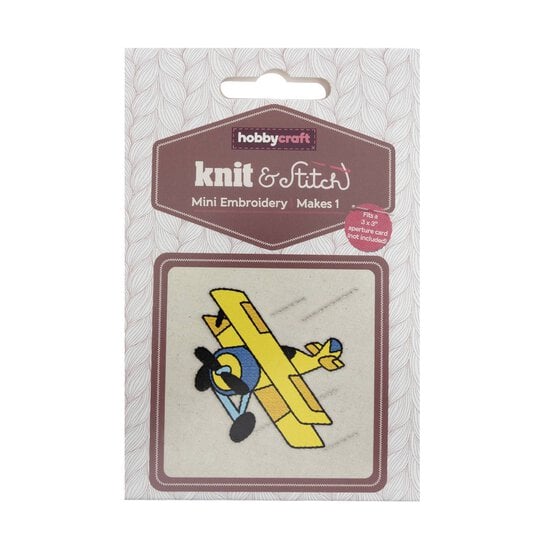 Mini Biplane Embroidery Kit image number 4