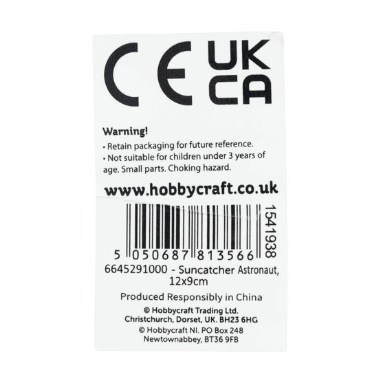 Astronaut Plastic Suncatcher image number 7