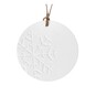 Hanging Ceramic Round Snowflake Decoration 8cm image number 2