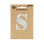Silver Foil Letter S Balloon image number 3