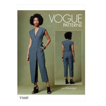 Vogue Women’s Jumpsuit Sewing Pattern V1645 (L-XL)