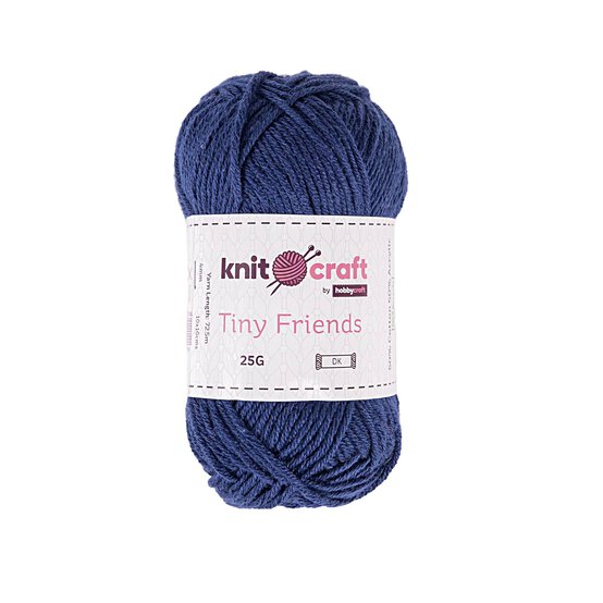 Knitcraft Dark Blue Tiny Friends Yarn 25g image number 1