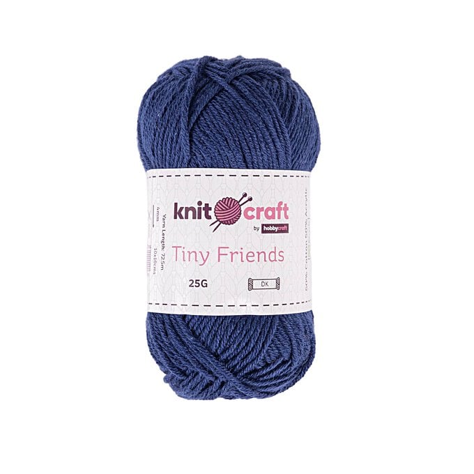 Knitcraft Dark Blue Tiny Friends Yarn 25g