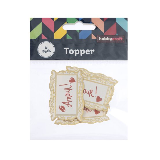 Amour Card Toppers 4 Pack image number 4