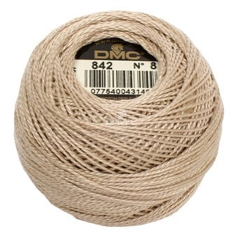 DMC Beige Pearl Cotton Thread on a Ball 120m (842)