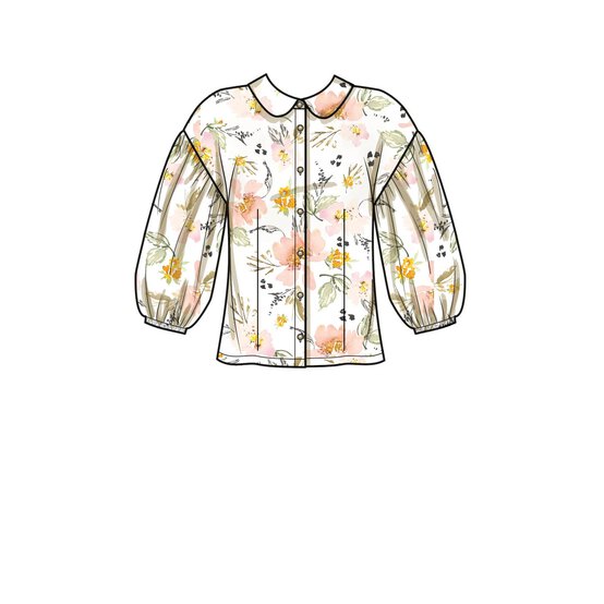 Simplicity Women&rsquo;s Button Down Top Sewing Pattern S9646 (18-26) image number 4