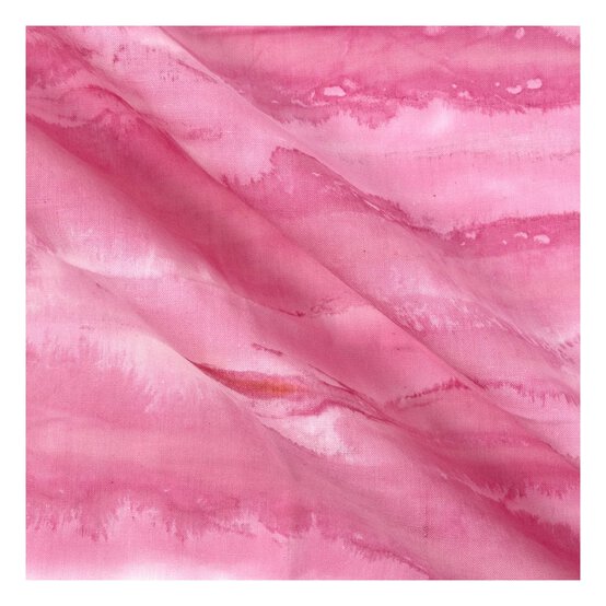Blue and Pink Batik Cotton Fat Quarters 4 Pack image number 4