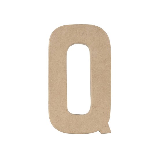 Mache Letter Q 20cm image number 2