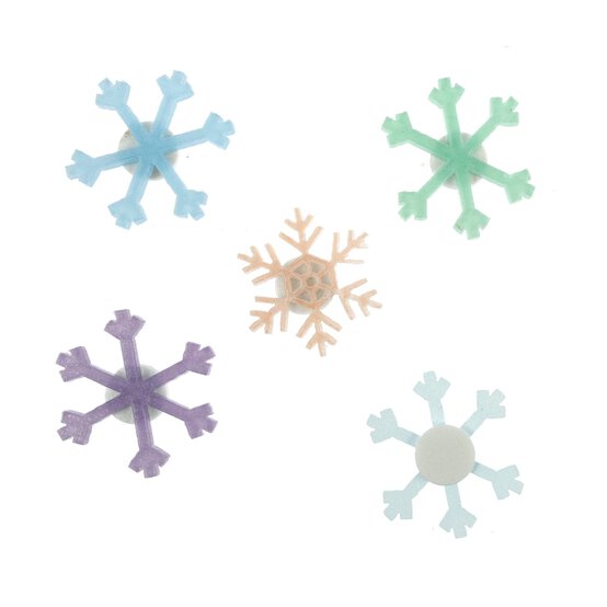 Acrylic Snowflakes 5 Pack image number 3