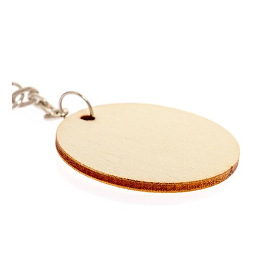 Wooden Keyrings 8 Pack image number 4