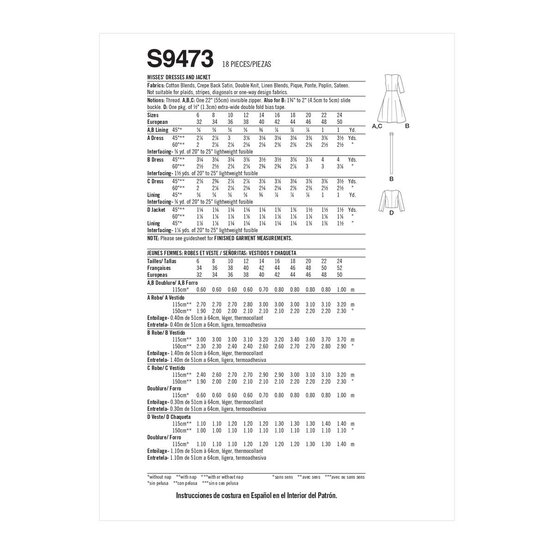 Simplicity Dress and Jacket Sewing Pattern S9473 (6-14) image number 7