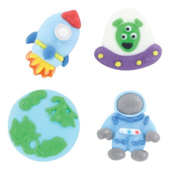 Baked With Love Spaceman Sugar Toppers 10 Pack