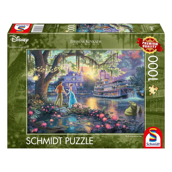 Schmidt Thomas Kinkade Disney Princess & The Frog Jigsaw Puzzle 1000 Pieces image number 1