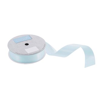 Trimits Nile Blue Double-Faced Satin Ribbon by the Metre 25mm