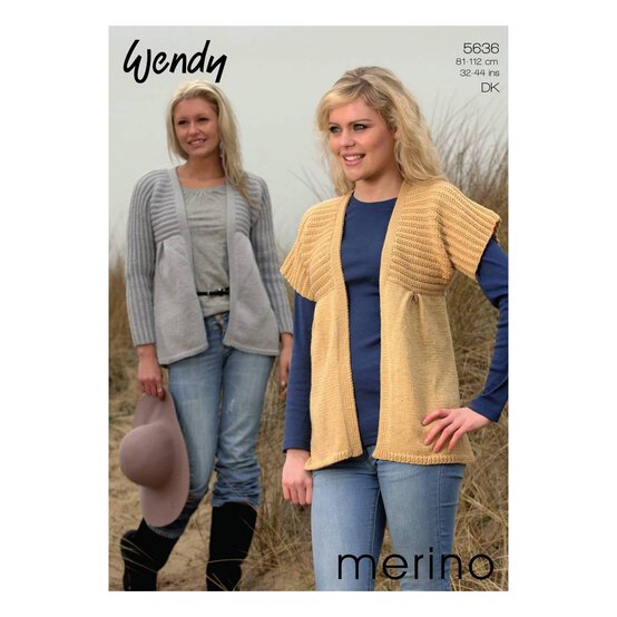 Wendy Merino DK Cardigans Digital Pattern 5636 image number 1
