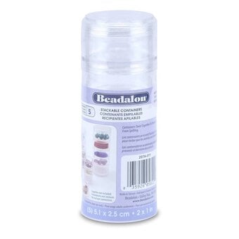 Beadalon Medium Stackable Containers 5 Pack