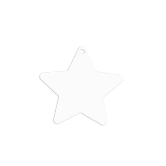 Unisub Star Ornaments with Ribbon 4 Pack