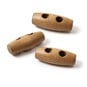 Hemline Wood Novelty Wooden Toggle Button 3 Pack image number 1