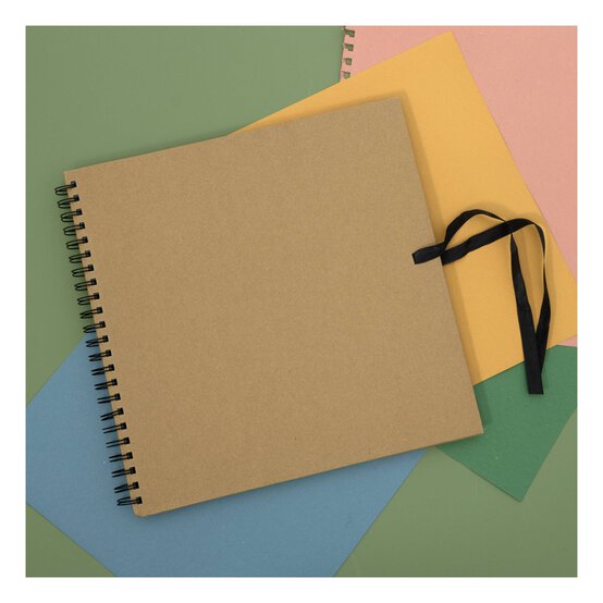 Kraft Scrapbook with Coloured Sheets 12 x 12 Inches image number 2