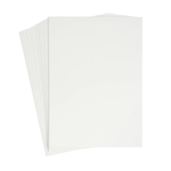 White Stamp Card A4 25 Pack image number 3
