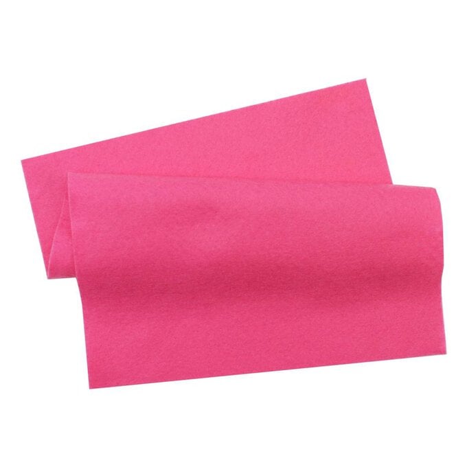 Bright Pink Polyester Felt Sheet A4 image number 1