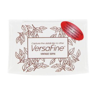 VersaFine Vintage Sepia Pigment Ink Pad 9.5cm x 6.6cm x 1.8cm