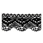 Black 25mm Scallop Cotton Lace Trim by the Metre image number 2