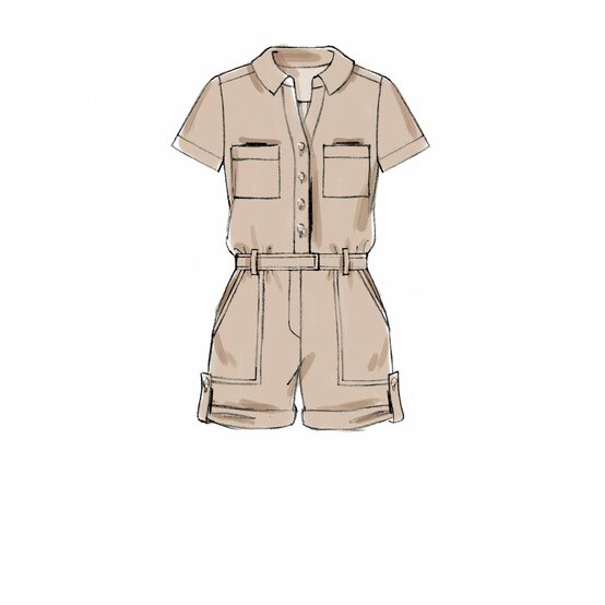 McCall&rsquo;s Women&rsquo;s Jumpsuit Sewing Pattern M7330 (XS-M) image number 3