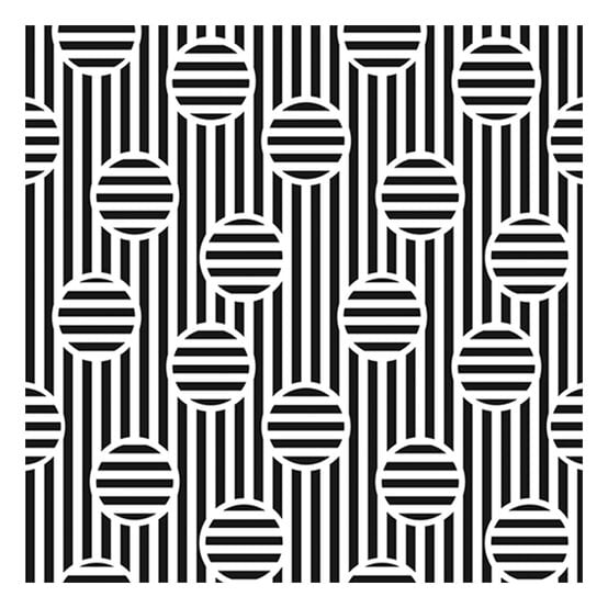 Cadence Stripes and Circles Home D&eacute;cor Stencil 25cm x 25cm  image number 2