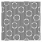 Cadence Stripes and Circles Home D&eacute;cor Stencil 25cm x 25cm  image number 2