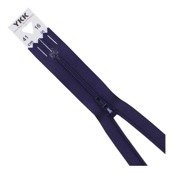 YKK Dark Purple Dress and Skirt Zip 41cm image number 1