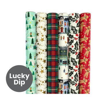 Assorted Christmas Wrapping Paper 70cm x 3m