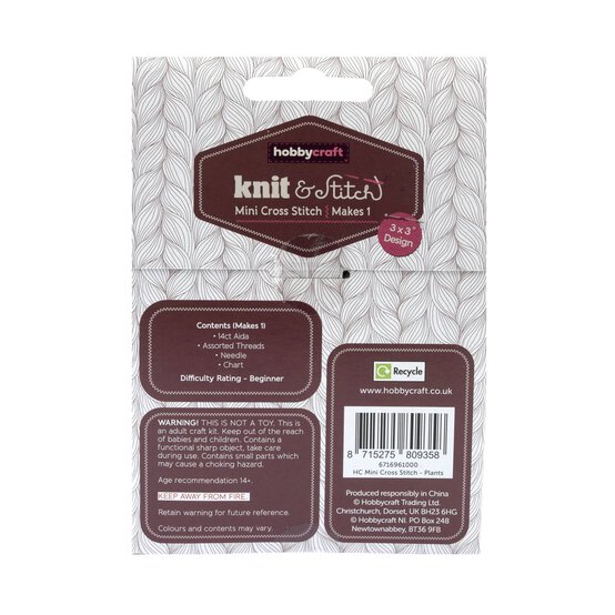 Plants Mini Cross Stitch Kit image number 5