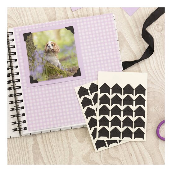 Crafter’s Companion Black Photo Corners 192 Pack image number 2