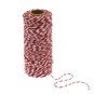 Red and White Twine 100m image number 1