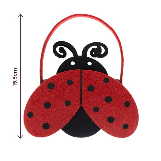 Ladybird Felt Bucket 15cm image number 5