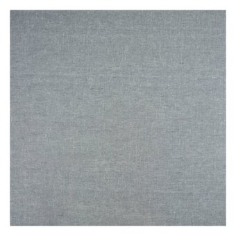 Robert Kaufman Essex Platinum Metallic Cotton Linen Fabric by the Metre