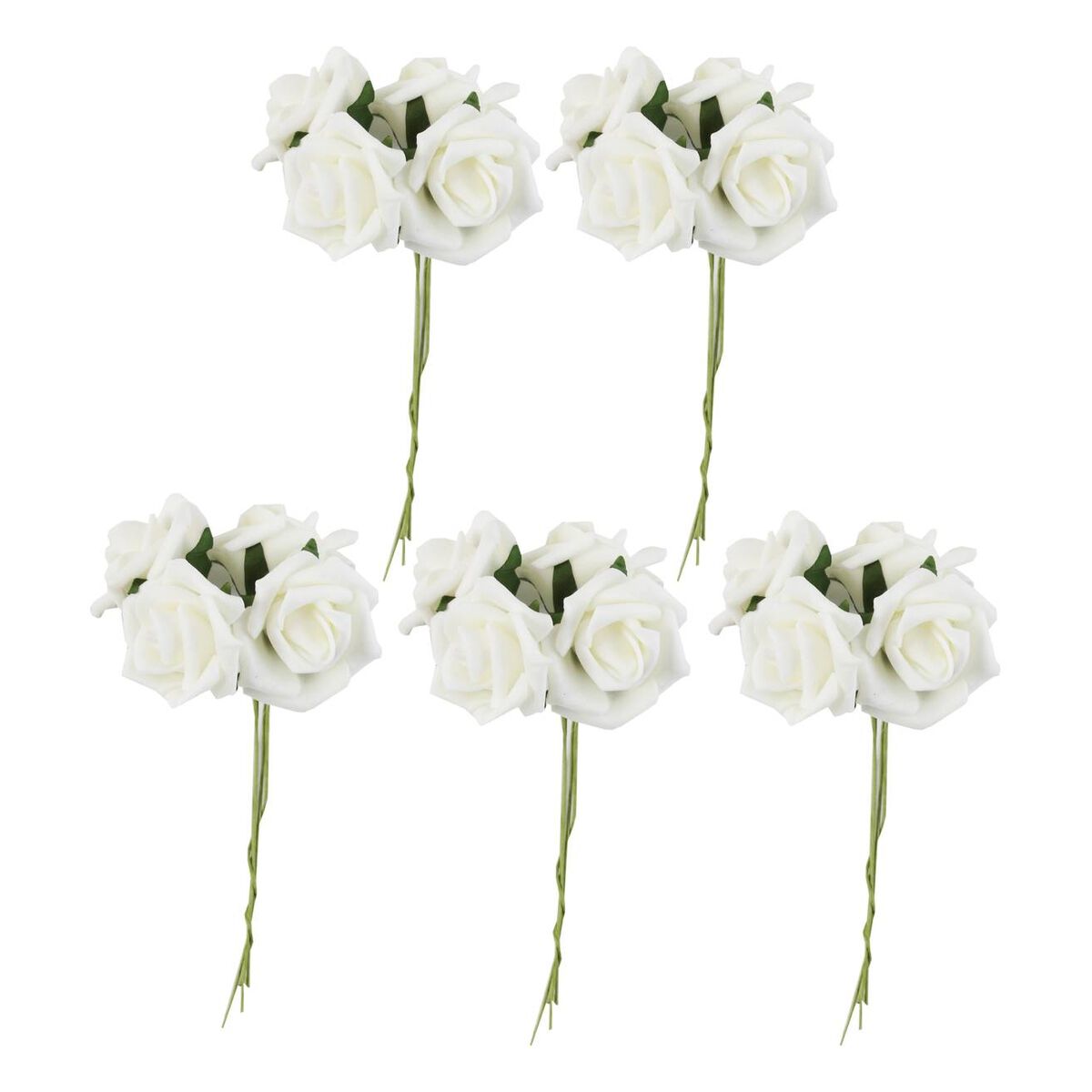 Cream Wired Rose Heads 20 Pack Hobbycraft